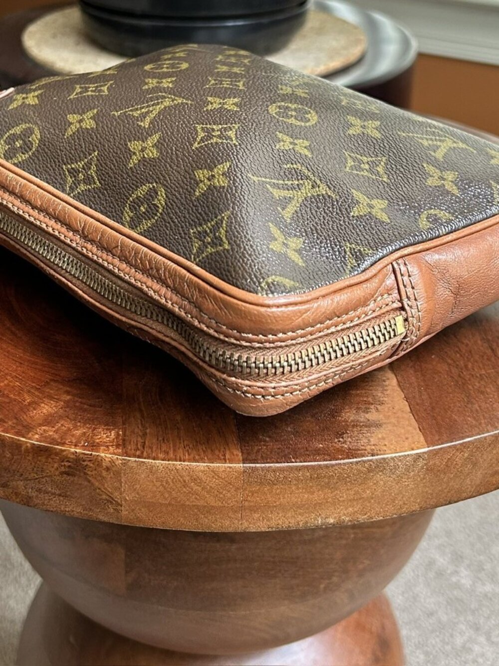 LOUIS VUITTON Monogram Pouch Clutch Wristlet - Picture 11 of 13